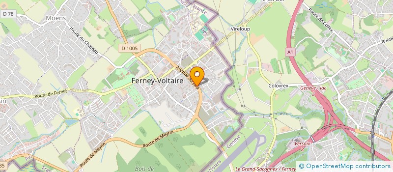 localisation de l'entreprise MADAME CAROLINE LAROCHE à FERNEY-VOLTAIRE