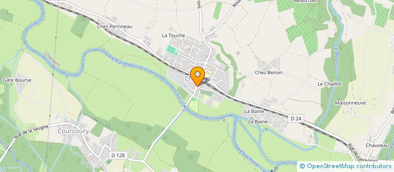 localisation de l'entreprise MADAME CAROLINE LARROUTUROU  CHANIERS