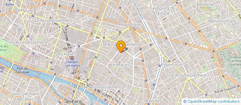 localisation de l'entreprise MADAME CAROLINE LATOUCHE  PARIS