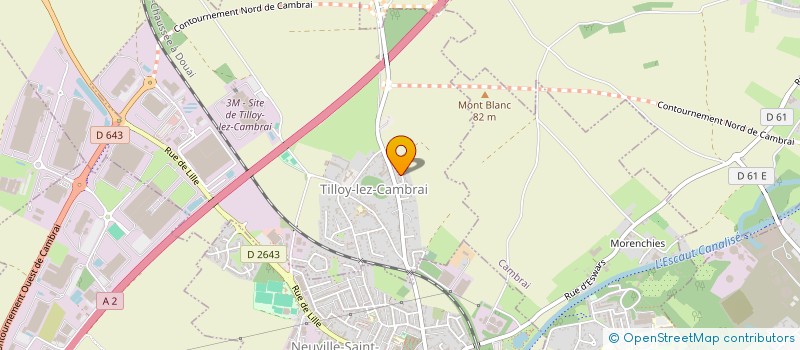 localisation de l'entreprise MADAME CAROLINE LAURENT  TILLOY-LEZ-CAMBRAI