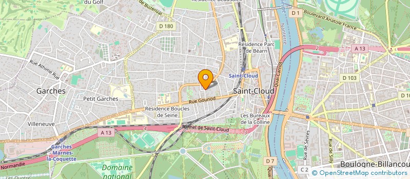 localisation de l'entreprise MADAME CAROLINE LAUVRAY à SAINT-CLOUD