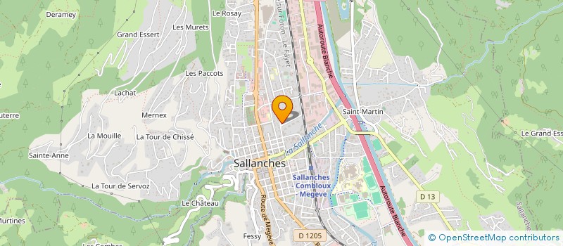 localisation de l'entreprise MADAME CAROLINE LAVAIL  SALLANCHES