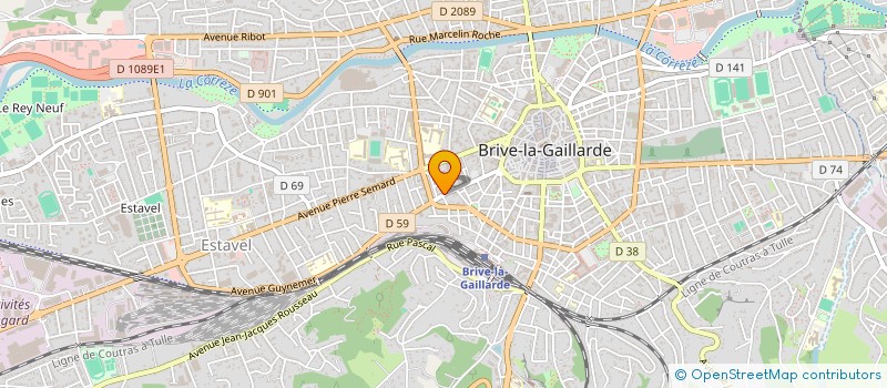localisation de l'entreprise MADAME CAROLINE LAVIGNAC à BRIVE-LA-GAILLARDE