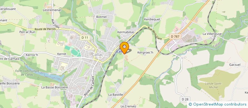 localisation de l'entreprise MADAME CAROLINE LE FOLL  CALLAC