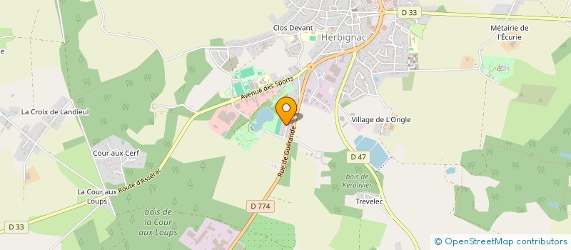 localisation de l'entreprise MADAME CAROLINE LE GULUDEC  ASSERAC