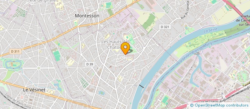 localisation de l'entreprise MADAME CAROLINE LE LOARER  CHATOU