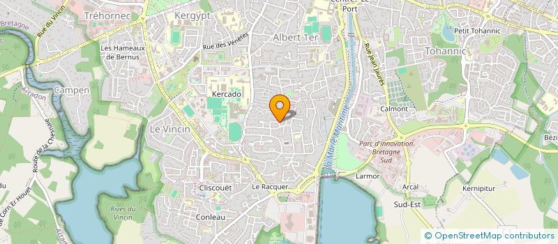 localisation de l'entreprise MADAME CAROLINE LE MESTRE à VANNES