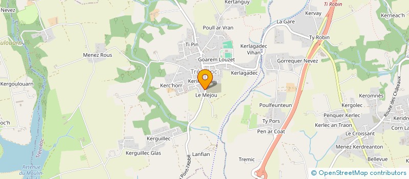 localisation de l'entreprise MADAME CAROLINE LE PERRU  TREMEOC