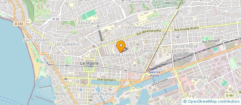 localisation de l'entreprise MADAME CAROLINE LE RAZAVET  LE HAVRE