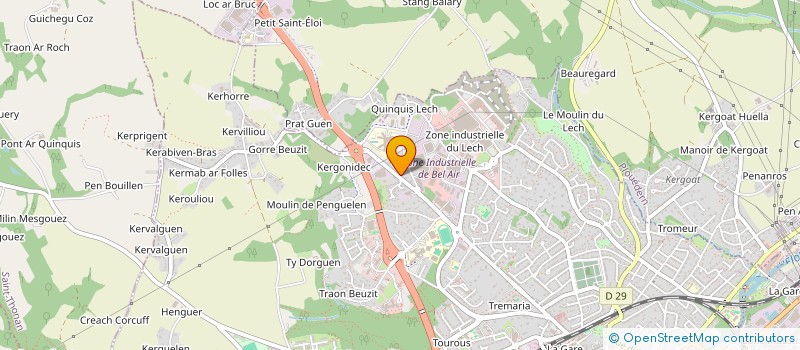 localisation de l'entreprise MADAME CAROLINE LE ROY à LANDERNEAU