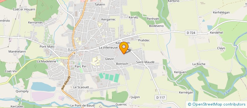 localisation de l'entreprise MADAME CAROLINE LE TOUZIC  BAUD