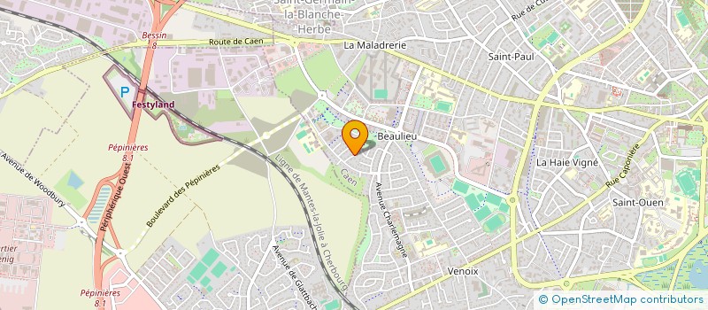 localisation de l'entreprise MADAME CAROLINE LEBLANC à CAEN