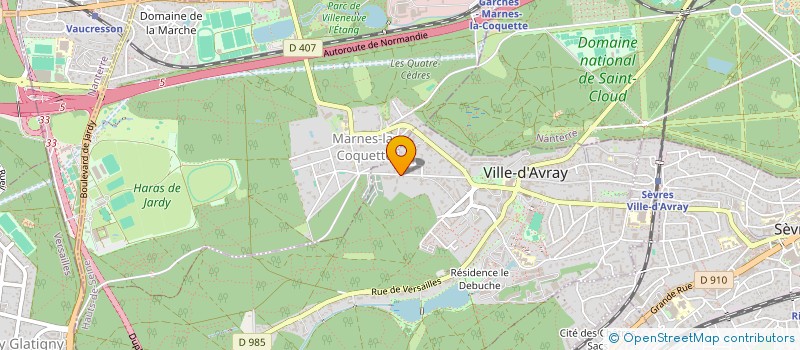 localisation de l'entreprise MADAME CAROLINE LEBRUN à VILLE-D'AVRAY