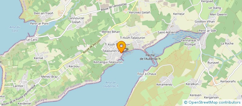 localisation de l'entreprise MADAME CAROLINE LECAT  PLOUGASTEL-DAOULAS