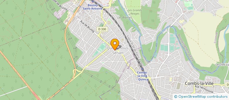 localisation de l'entreprise MADAME CAROLINE LECHALUPE  QUINCY-SOUS-SENART