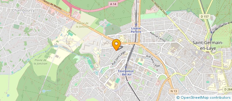 localisation de l'entreprise MADAME CAROLINE LECLERC  SAINT-GERMAIN-EN-LAYE