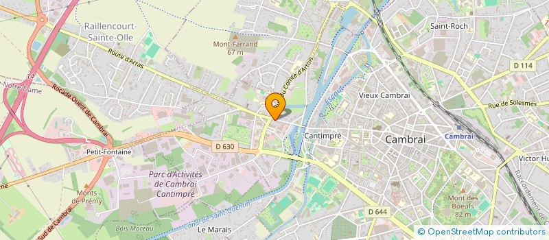 localisation de l'entreprise MADAME CAROLINE LECOMTE  CAMBRAI