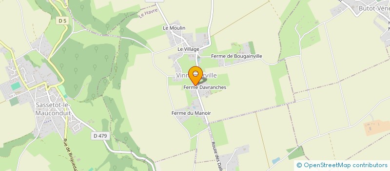 localisation de l'entreprise MADAME CAROLINE LECONTE à VINNEMERVILLE