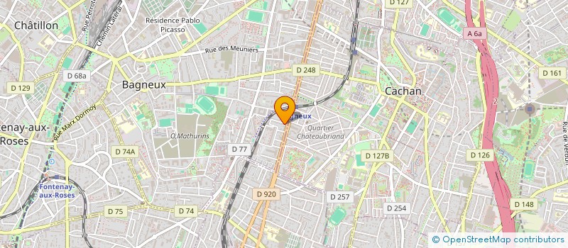 localisation de l'entreprise MADAME CAROLINE LECORNUE  BAGNEUX