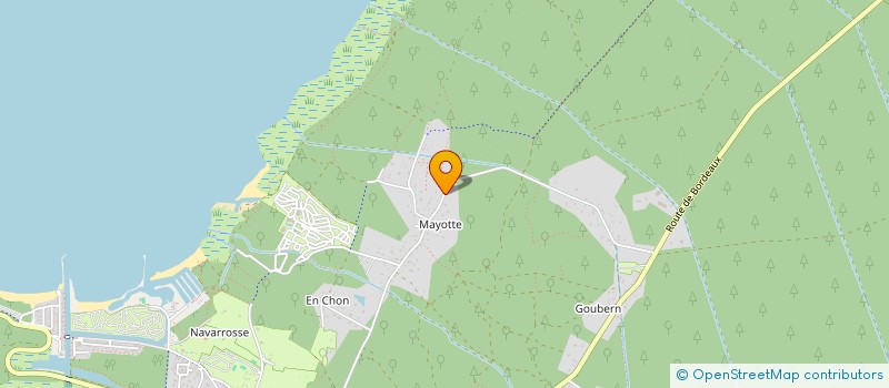 localisation de l'entreprise MADAME CAROLINE LECROART  BISCARROSSE