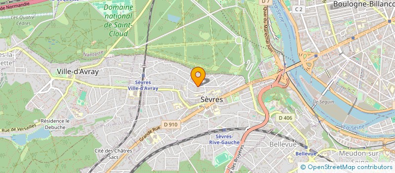 localisation de l'entreprise MADAME CAROLINE LEE à SEVRES