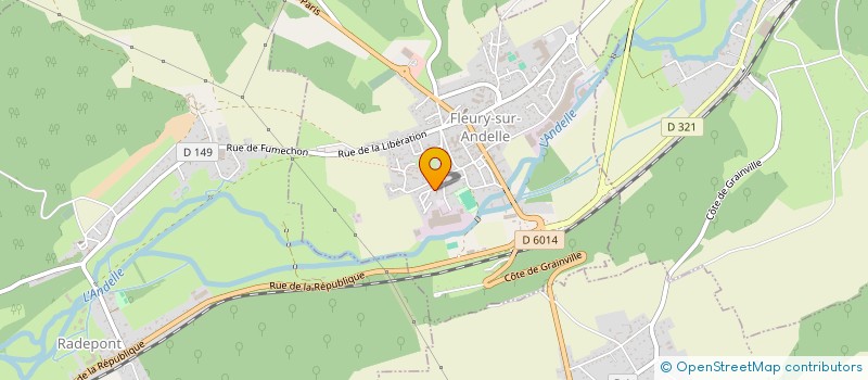 localisation de l'entreprise MADAME CAROLINE LEFEBVRE à FLEURY-SUR-ANDELLE