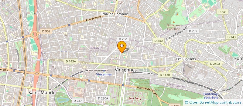 localisation de l'entreprise MADAME CAROLINE LEFEVRE à VINCENNES