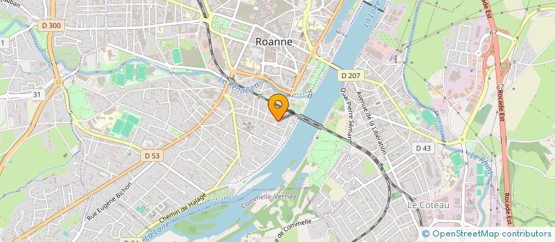 localisation de l'entreprise MADAME CAROLINE LEGARDINIER  ROANNE