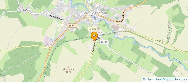 localisation de l'entreprise MADAME CAROLINE LEGRAND  AUXI-LE-CHATEAU