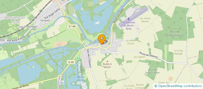 localisation de l'entreprise MADAME CAROLINE LEGRAND  MORET-LOING-ET-ORVANNE