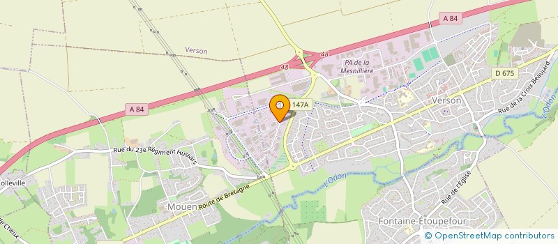 localisation de l'entreprise MADAME CAROLINE LEJEUNE  VERSON