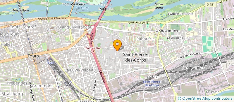 localisation de l'entreprise MADAME CAROLINE LELONG  SAINT-PIERRE-DES-CORPS