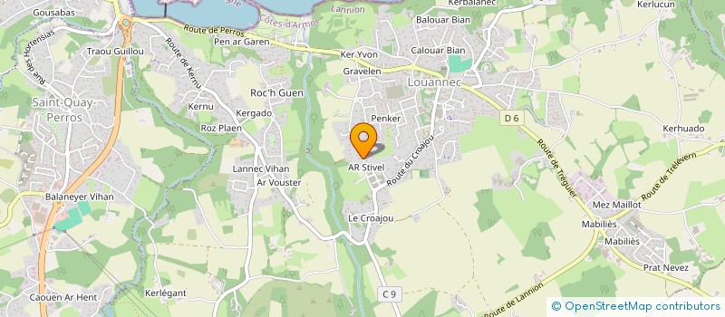 localisation de l'entreprise MADAME CAROLINE LELONGT à LOUANNEC