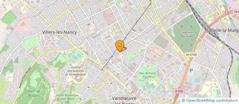 localisation de l'entreprise MADAME CAROLINE LELOUP  VANDUVRE-LES-NANCY