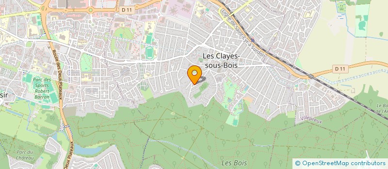 localisation de l'entreprise MADAME CAROLINE LEMAITRE à LES CLAYES-SOUS-BOIS