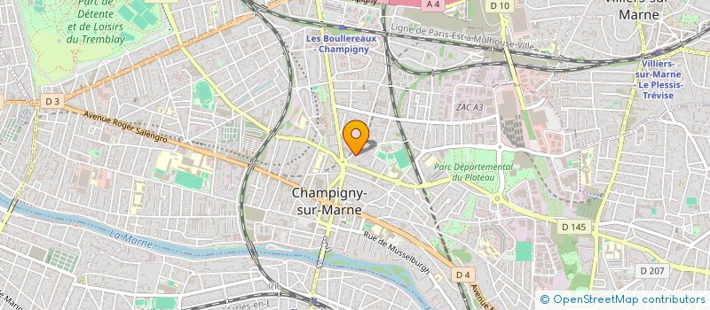 localisation de l'entreprise MADAME CAROLINE LEMARINEL à CHAMPIGNY-SUR-MARNE