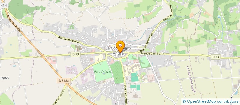 localisation de l'entreprise MADAME CAROLINE LEMOS RODRIGUES  LA COTE-SAINT-ANDRE