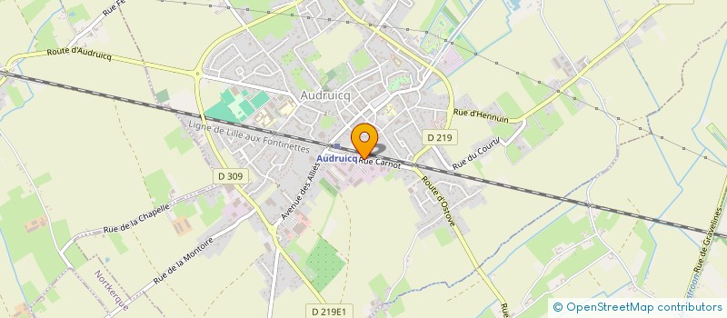 localisation de l'entreprise MADAME CAROLINE LENGLET  AUDRUICQ