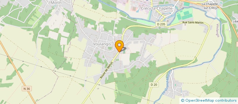 localisation de l'entreprise MADAME CAROLINE LEPAGE  VOULANGIS