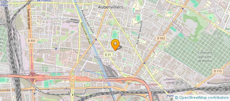 localisation de l'entreprise MADAME CAROLINE LEPAGE  AUBERVILLIERS