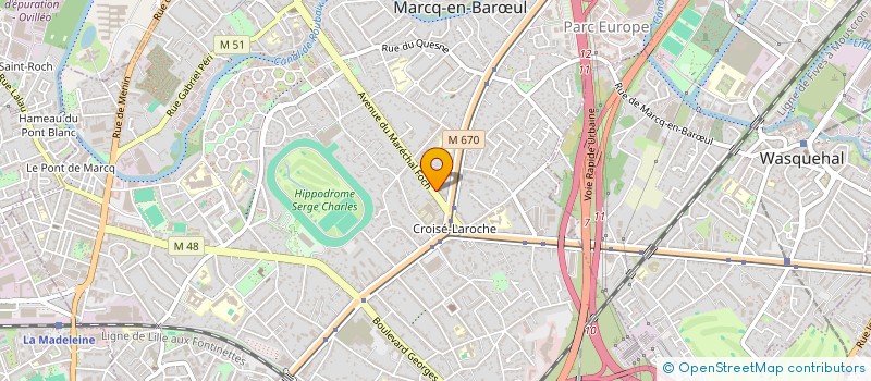 localisation de l'entreprise MADAME CAROLINE LEPAGNOT  MARCQ-EN-BARUL