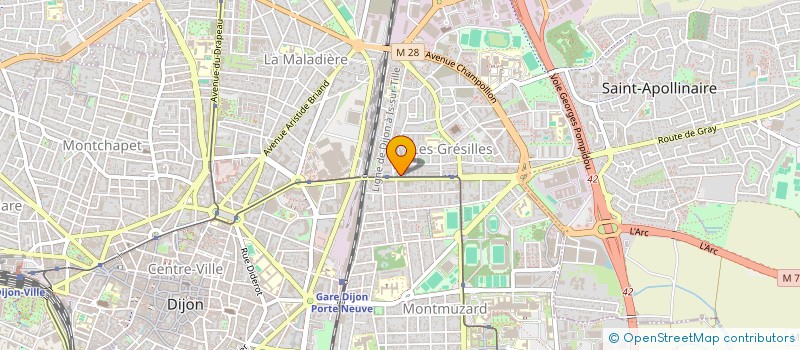 localisation de l'entreprise MADAME CAROLINE LEPOIVRE  DIJON