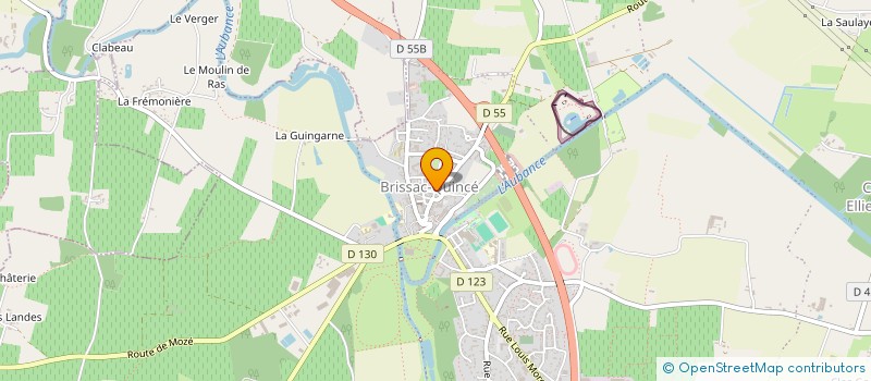 localisation de l'entreprise MADAME CAROLINE LERAT à BRISSAC LOIRE AUBANCE