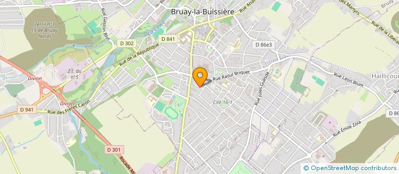 localisation de l'entreprise MADAME CAROLINE LERAY  BRUAY-LA-BUISSIERE