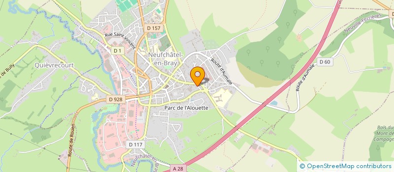 localisation de l'entreprise MADAME CAROLINE LEROUX  NEUFCHATEL-EN-BRAY