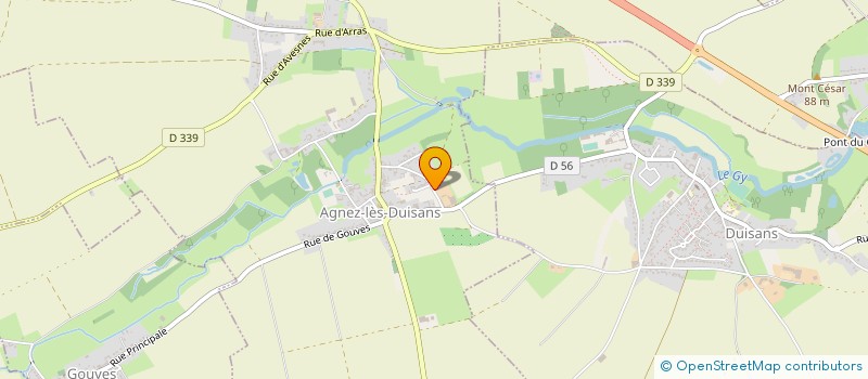 localisation de l'entreprise MADAME CAROLINE LEROY  AGNEZ-LES-DUISANS