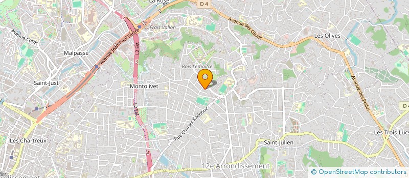 localisation de l'entreprise MADAME CAROLINE LESBROS  MARSEILLE