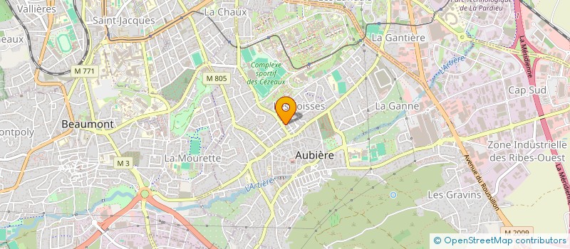 localisation de l'entreprise MADAME CAROLINE LESCOP LE BIDEAU  AUBIERE