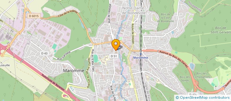 localisation de l'entreprise MADAME CAROLINE LESEUR  MAROMME