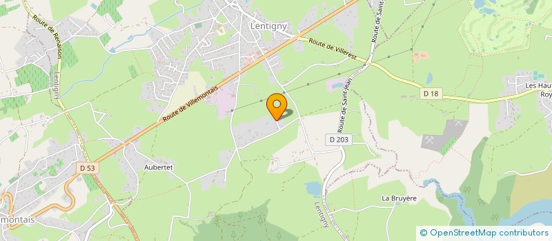 localisation de l'entreprise MADAME CAROLINE LESPINASSE  LENTIGNY